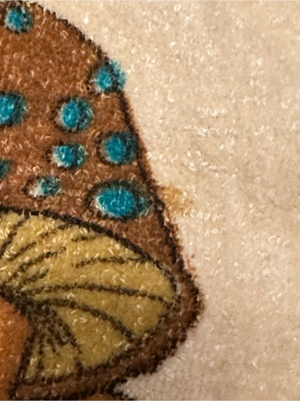 Mushroom butterfly Terry cloth potholder - Picture 3 of 9